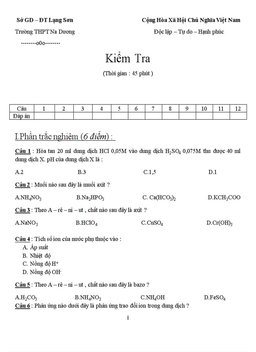 Kiem tra 1 tiet lop 11CB