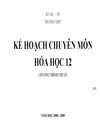 Kế hoạch chuyên môn hóa học 12 ban cơ bản 2008 2009