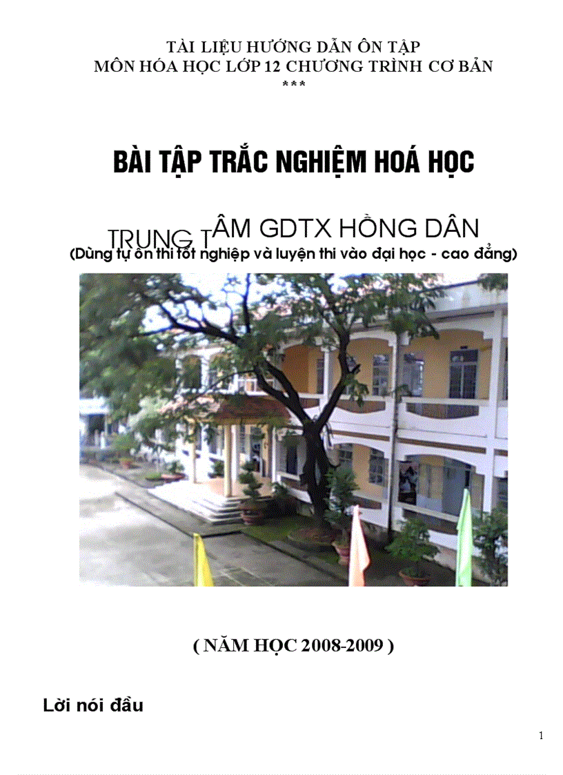 Hướng dẫn ôn tập thi đại học