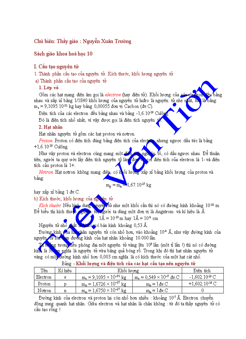 Hóa học hay 1