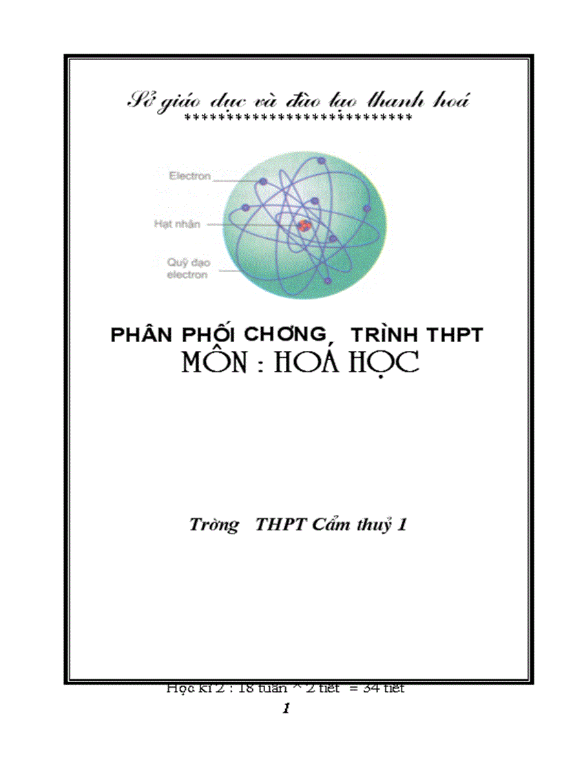 Phan phoi chuong trinh hoa