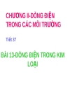 Dòng điện trong kim loại