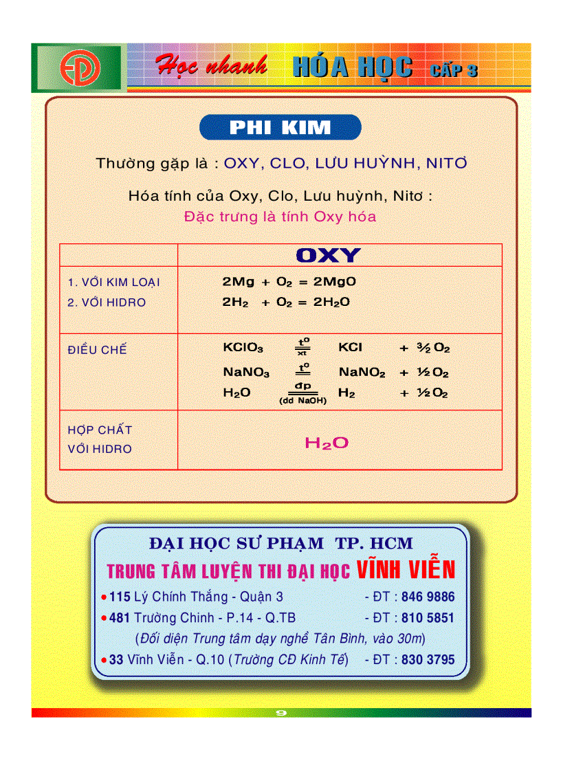 Giáo trình hoá học phần 2