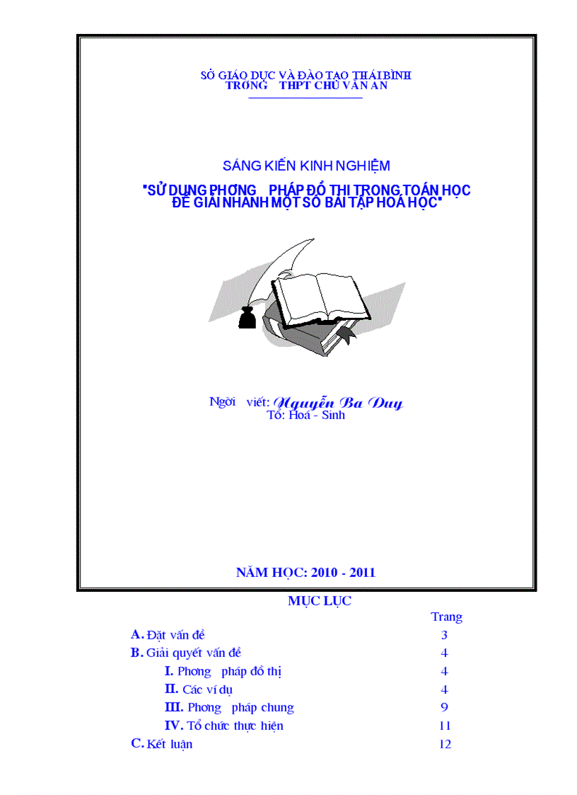 Sáng kiến KN PP SDụng Đthị