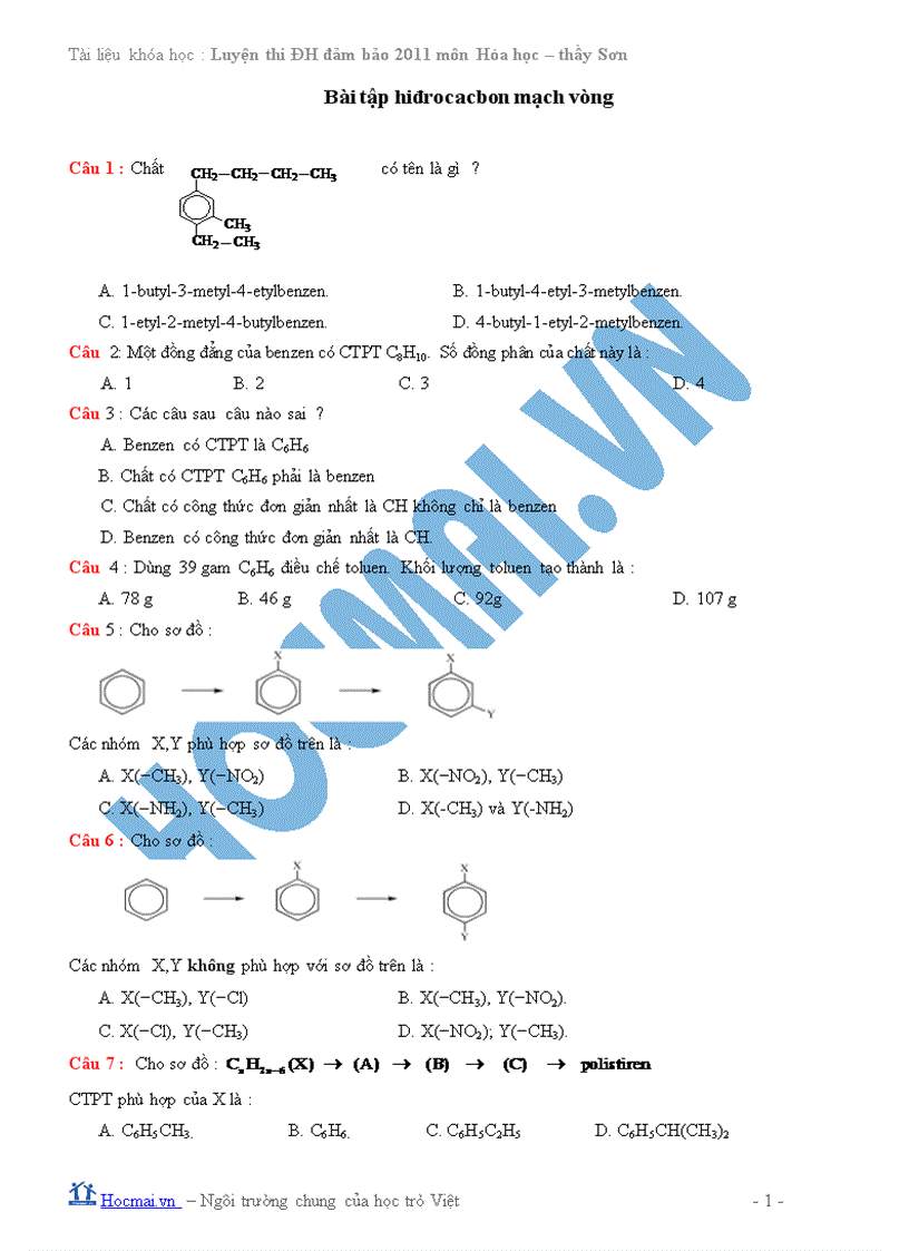 Ôn luyện đại học