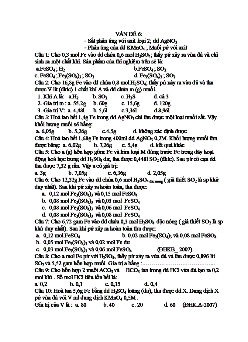 KT 45 phút nhóm I IIA Nhôm