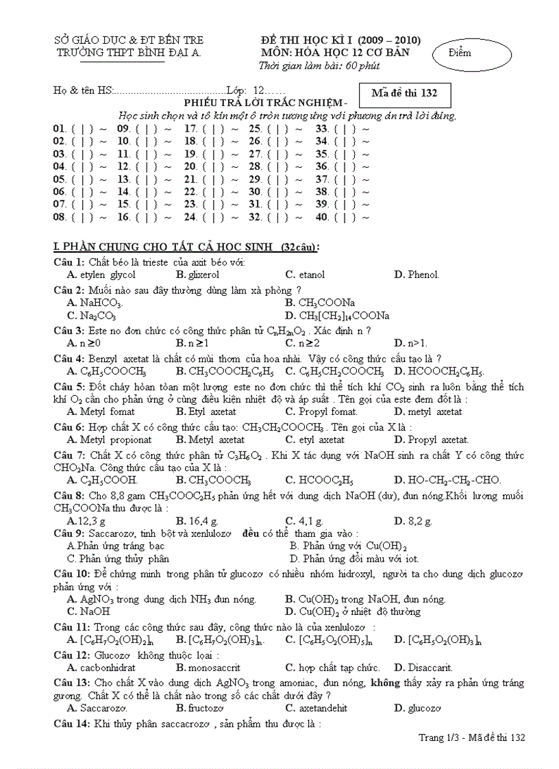 Kiem tra HKI Hoa 12 CB