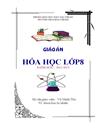 Bìa giáo án hóa học