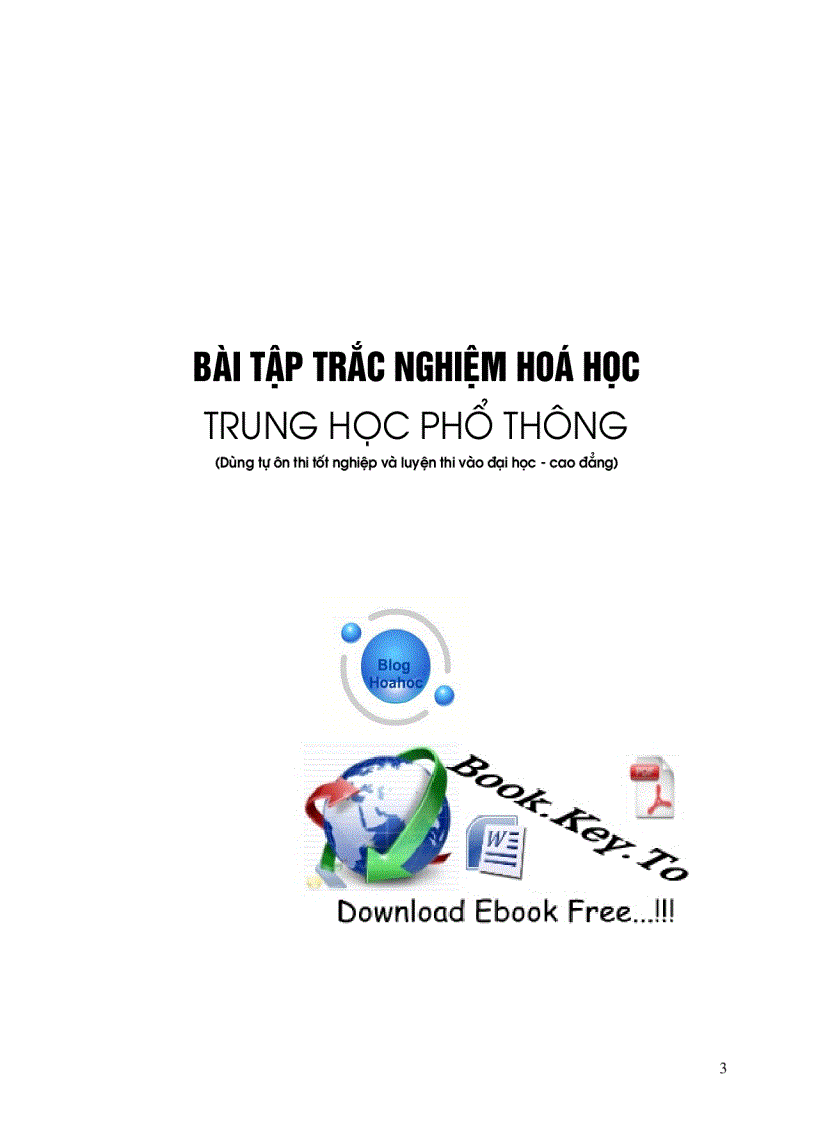 Cac dang toan hoa hoc trac nghiem