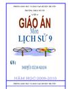 Bìa giáo án lịch sử