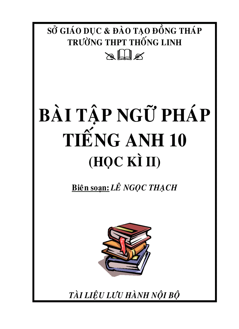 Bài tập TA 10 Hk2