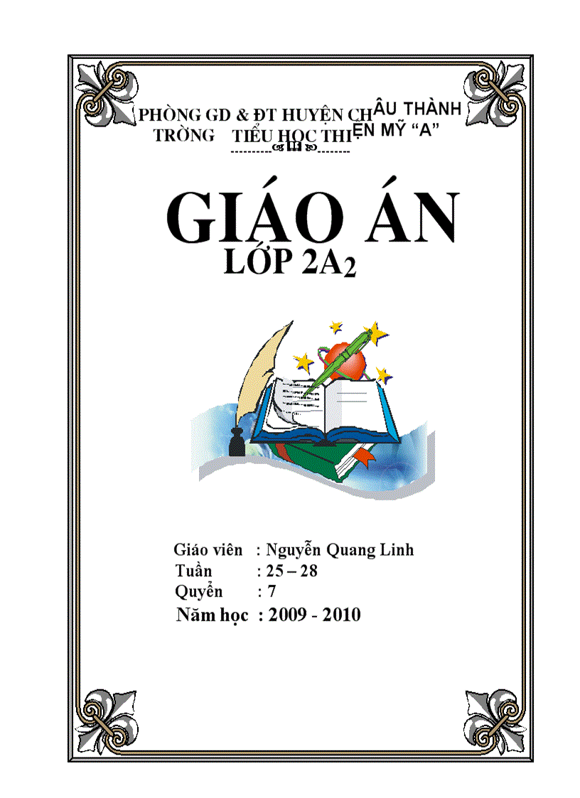 Bìa giáo án đẹp mê hồn