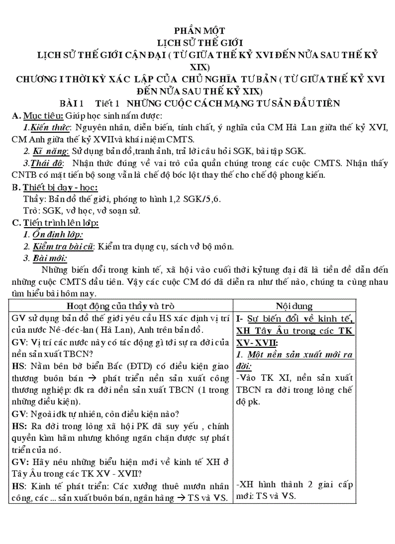 GA Sử 8 Đúng theo PPCT mới