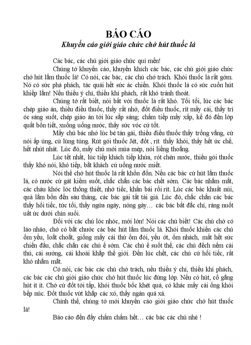 Khuyến cáo Giới giáo chức Không nên bỏ qua