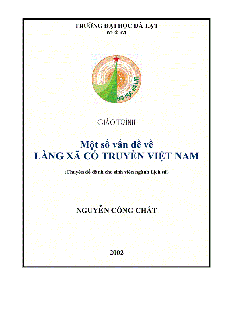 Một số vấn đề về làng xã Việt nam