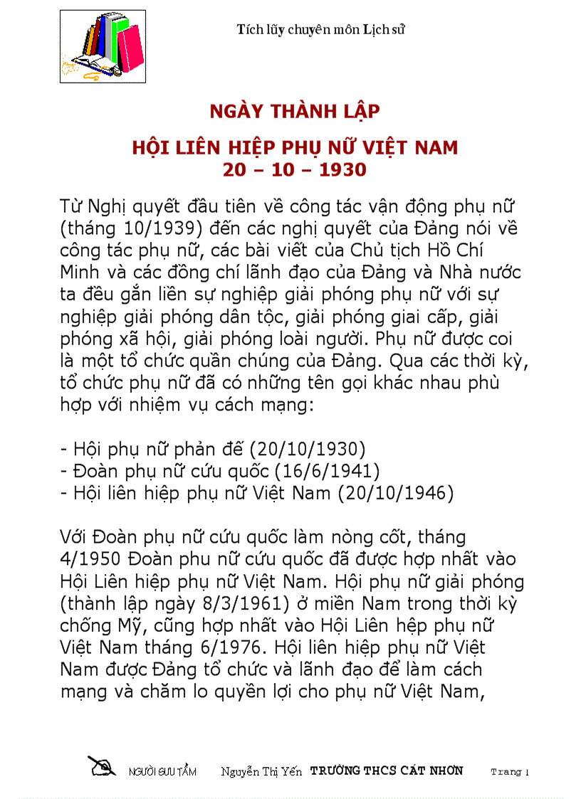 Lich su ngay 20 10 phu nu viet nam