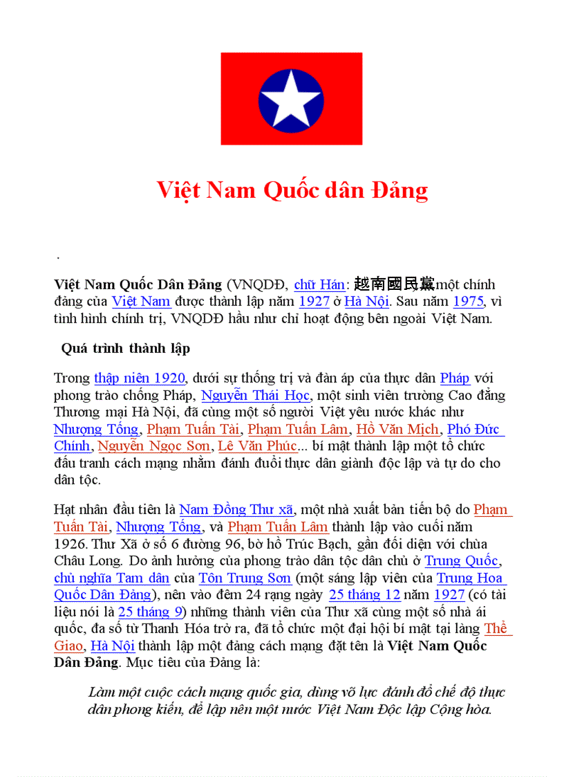 Việt Nam Quốc Dân Đảng