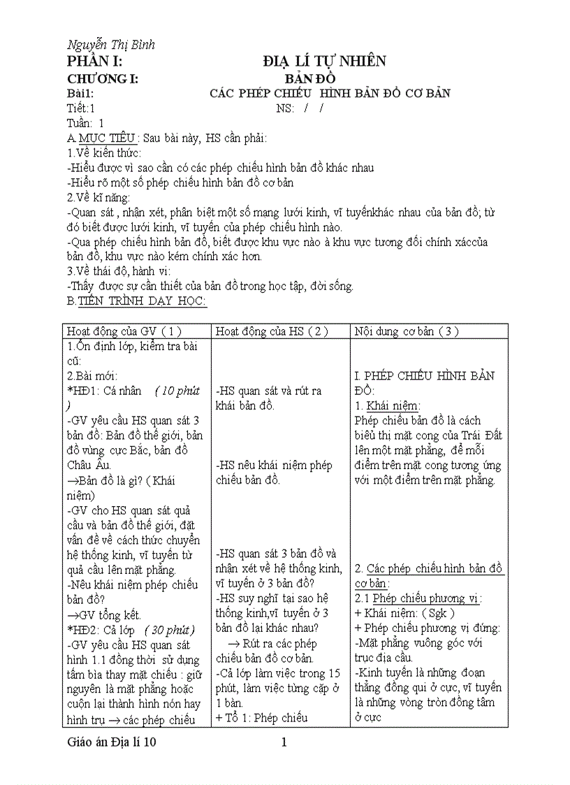 Giao an địa lí 10 tích hợp gd kĩ năng sống