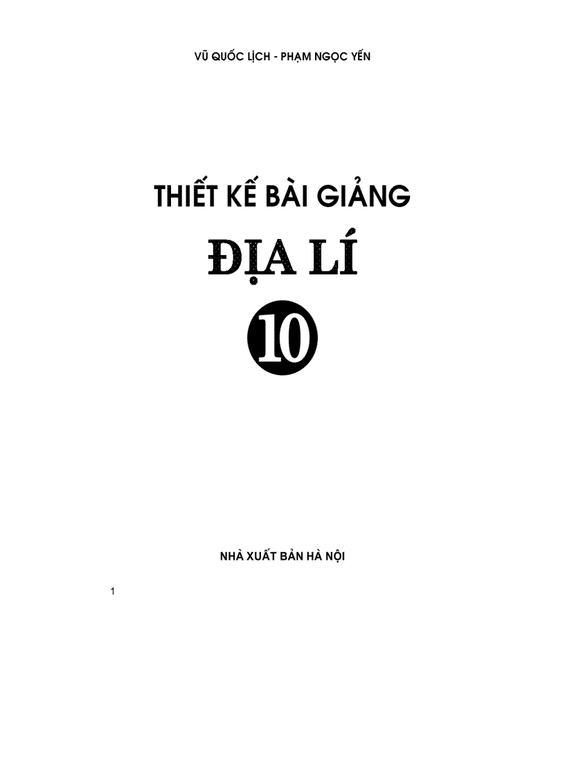 TKBG Địa lí 10 tập 1