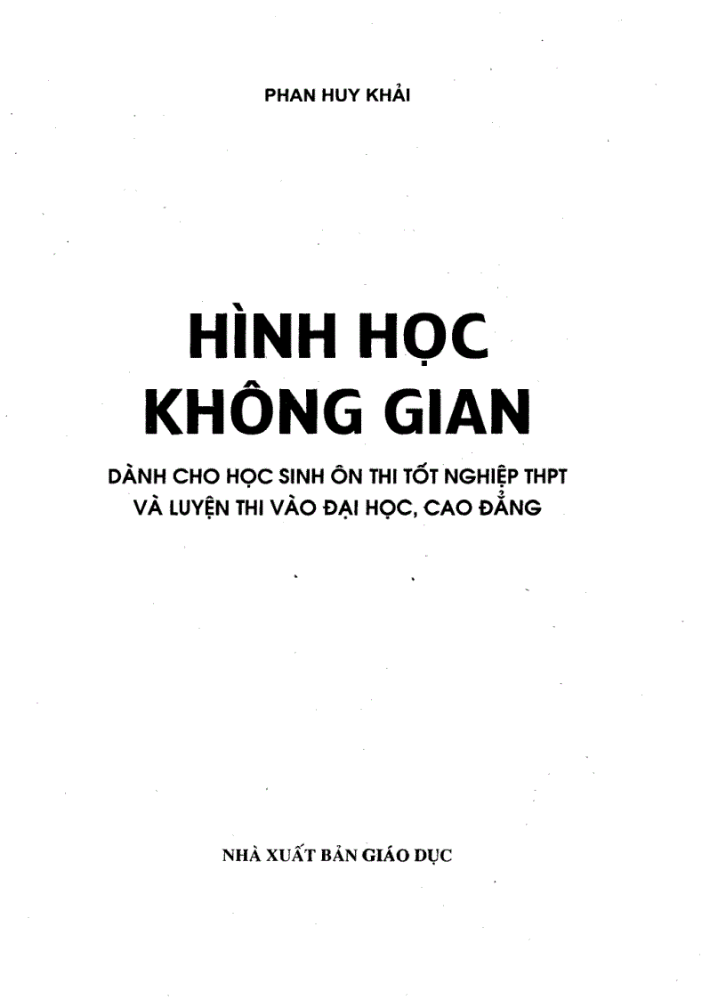 Phương pháp toạ độ trong không gian