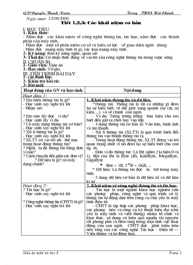 Giao an nghe tin hoc van phòng