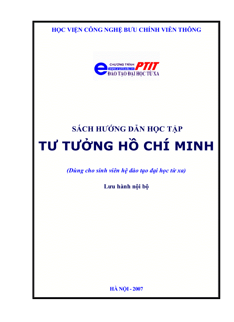 Tài liệu tư tưởng Hồ Chí Minh