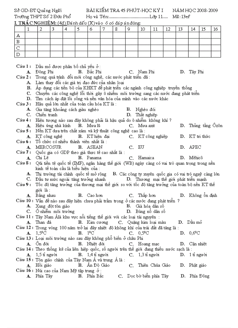 Đề kiểm tra 1tiêt