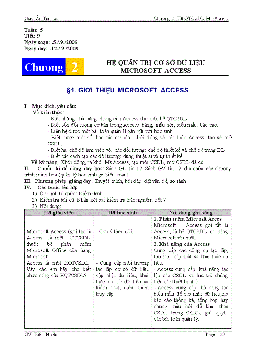 Bài 3 Giới thiệu Về Access