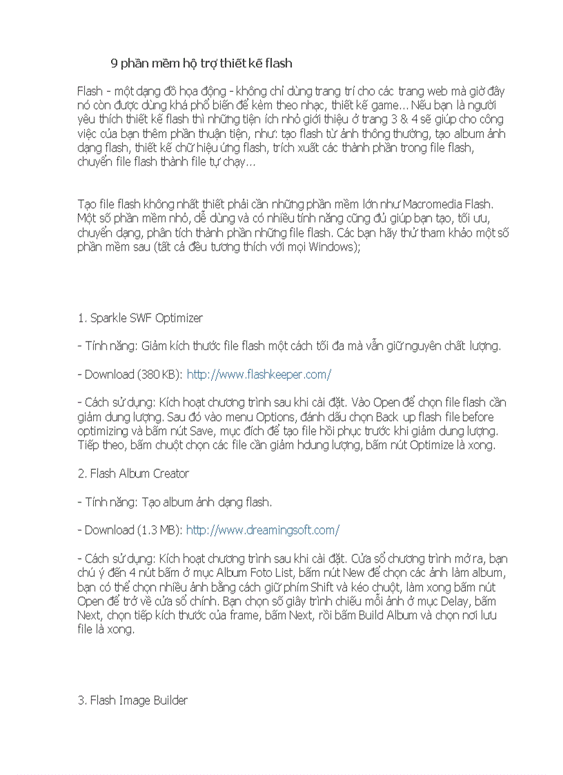 9 phần mềm thiết kế flash Tạo banner cho Website