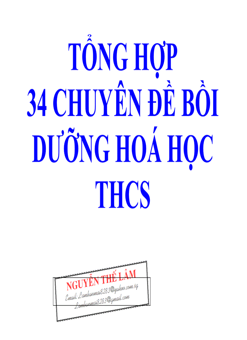 34 chuyen de Hoa P1