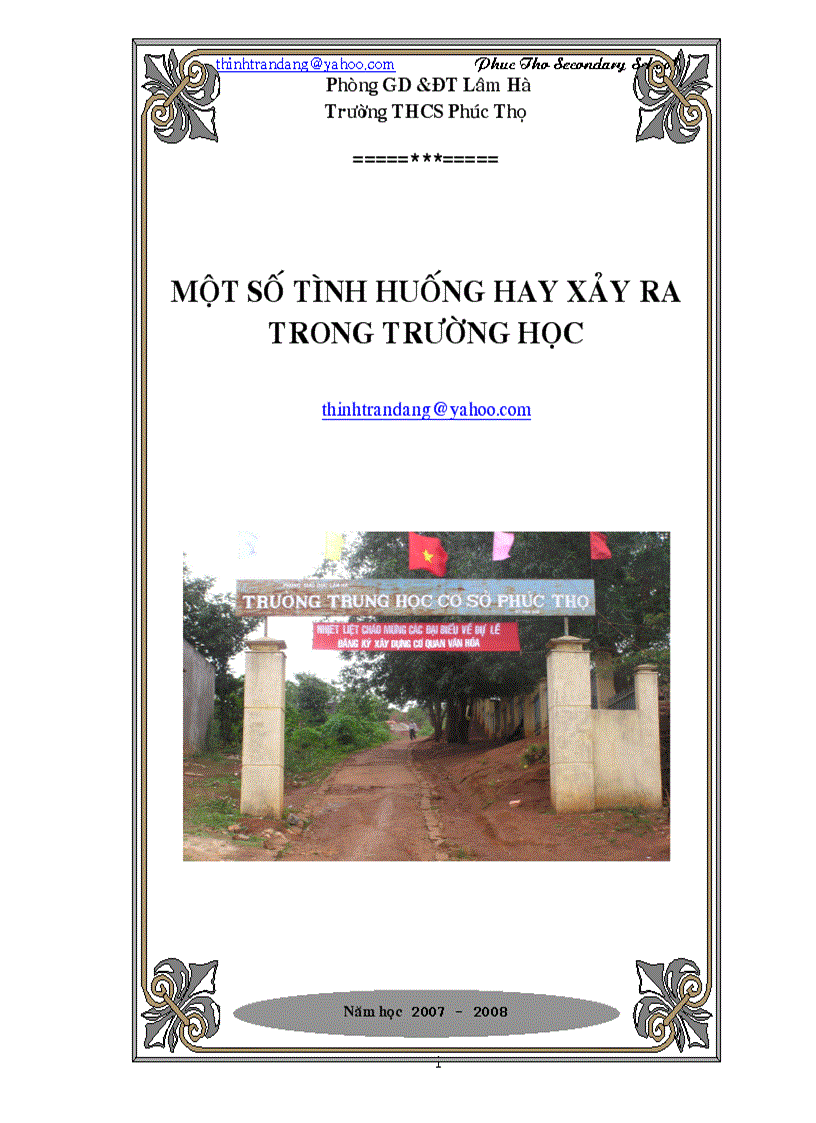 Nhuung tinh huong su pham thuong xay ra rat tot cho GV tham khao