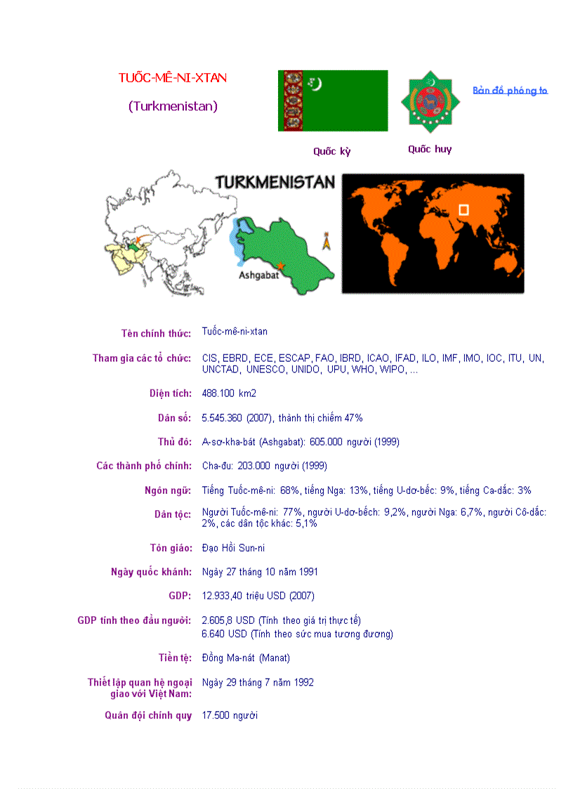 Tuốc mê ni xtan