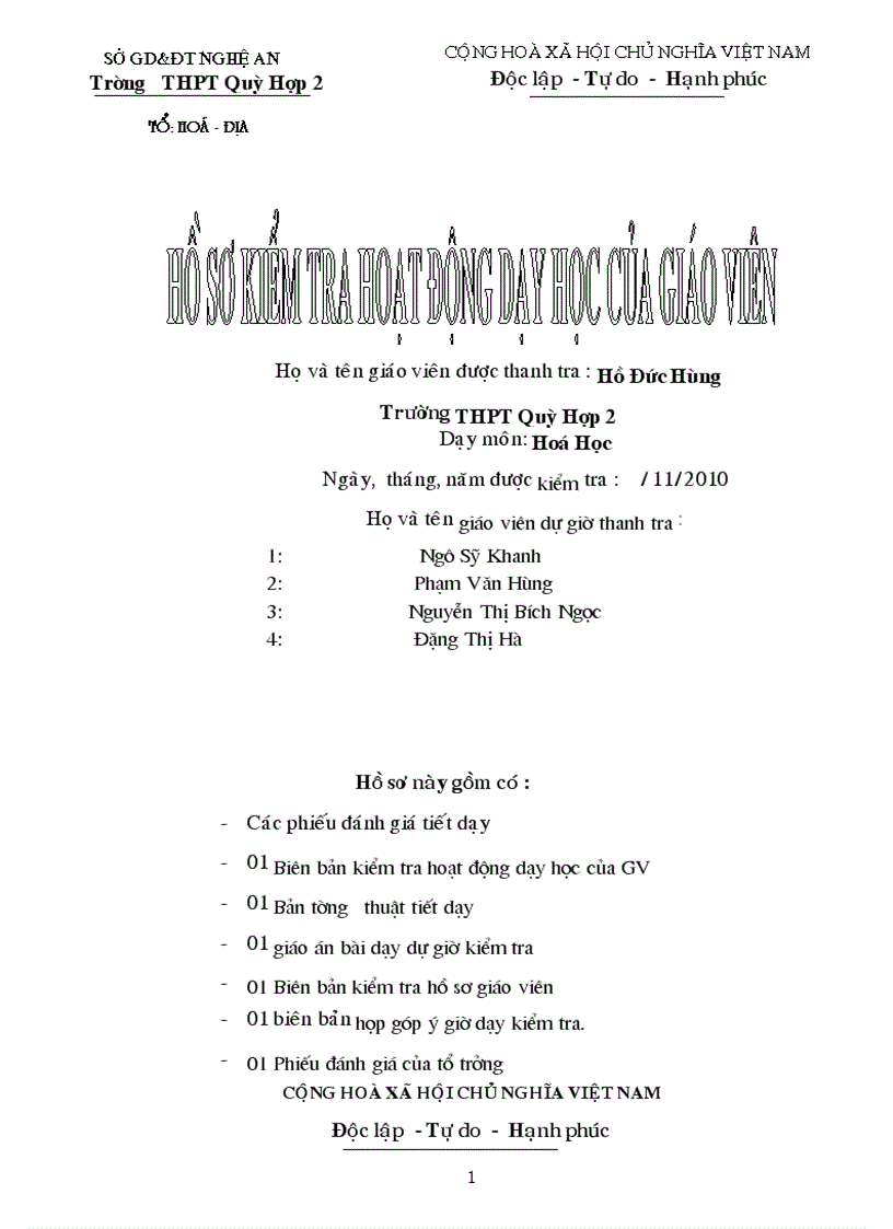 Ho so thanh tra toan dien giao vien hay lam