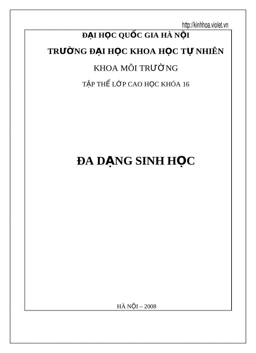 Đa dạng sinh học