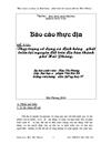 Thực trạng sử dụng và phát triển tài nguyên đất trên địa bàn thành phố Hải Phòng trong tương lai