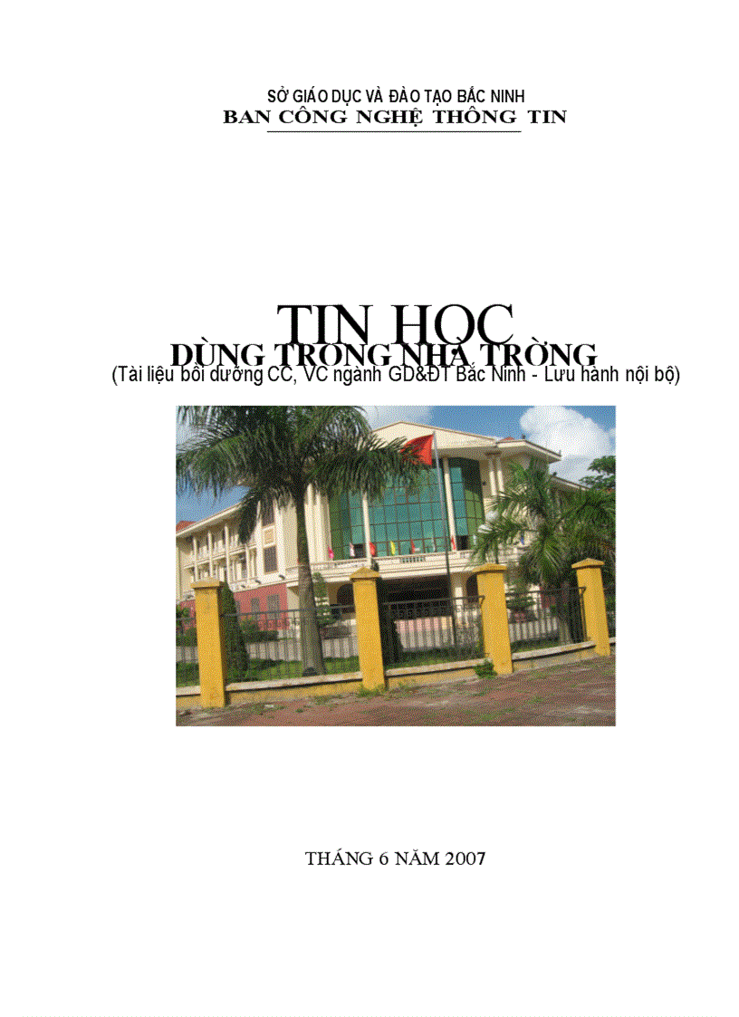 Tin học dùng trong nhà trường