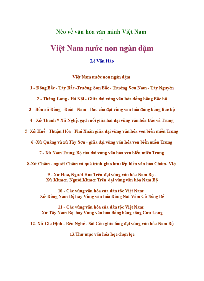 Việt Nam nước non ngàn dặm