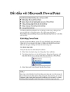 Tạo và trình bày với Microsoft PowerPoint