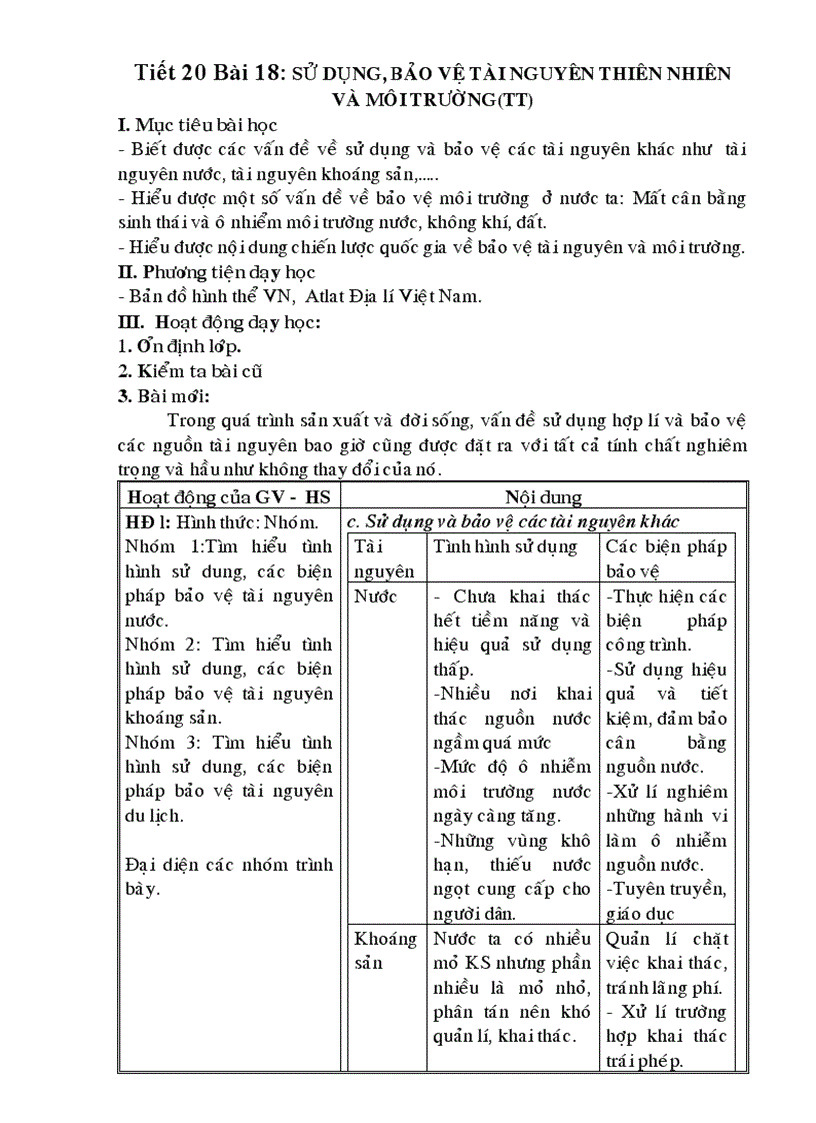 Tiết 20 sách nâng cao