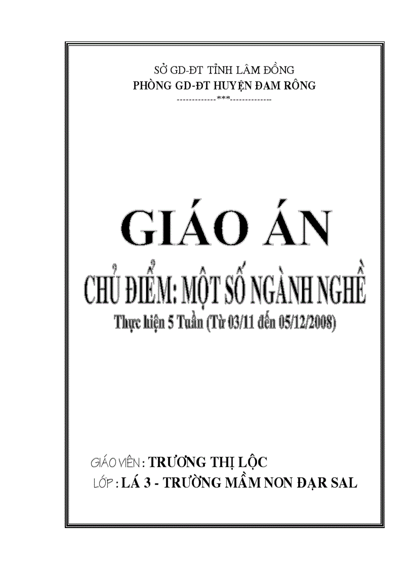 Bia giao an chu de nganh nghe hoan chinh