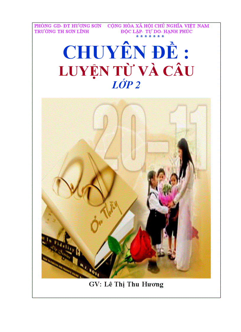 Chuyên đề LTVC lớp 2