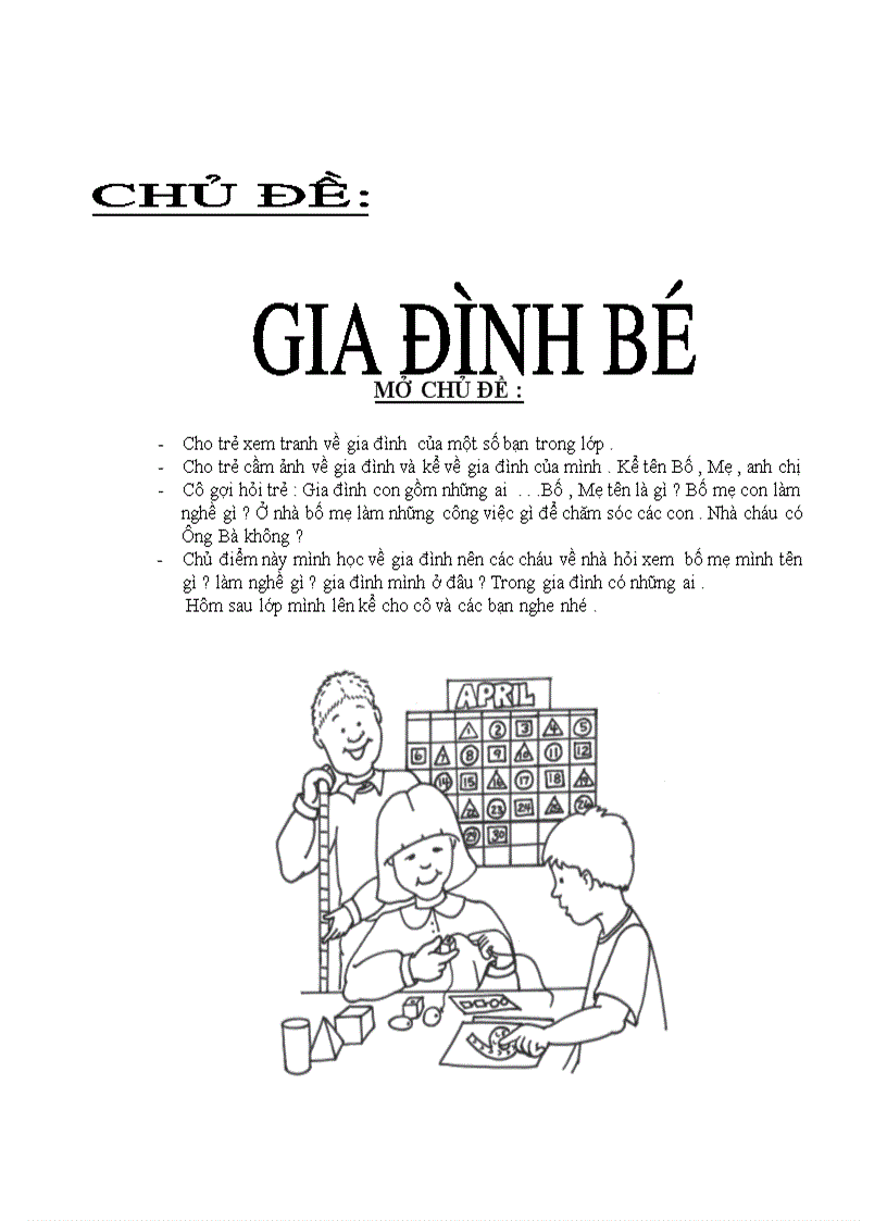 Gia đình bé