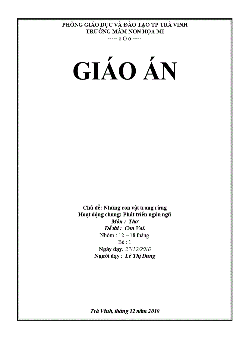 Cac con vật trong rừng