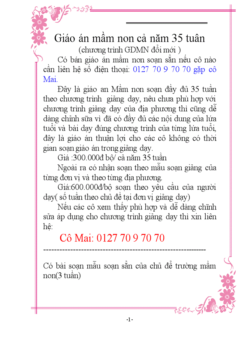 Có giao an mam non 35 tuân đầy đủ