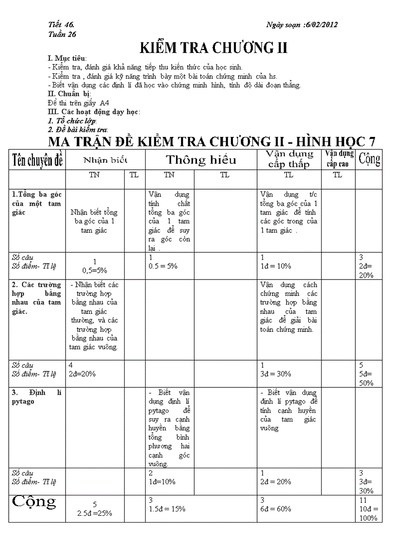 De kt hh chuong ii 2012