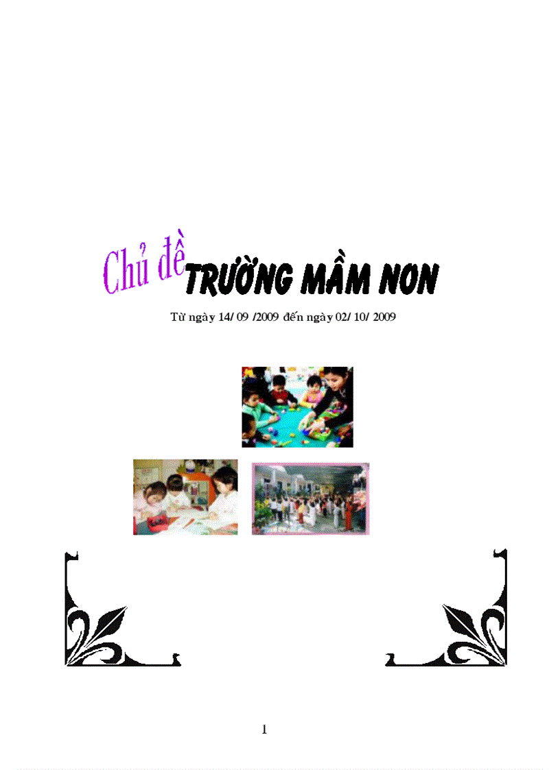 Chu diem truong man non