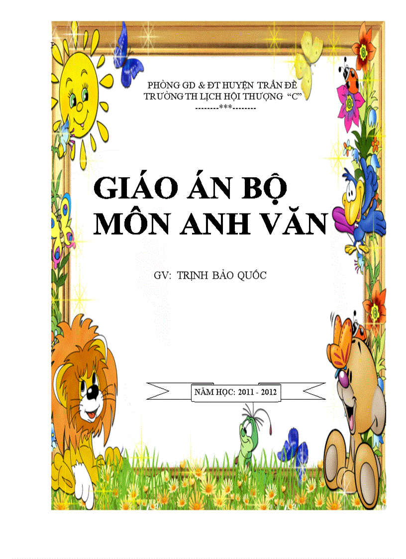 Bìa đẹp cho GVMN