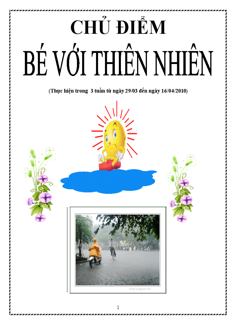 Chuủ điểm bé với thiên nhiên