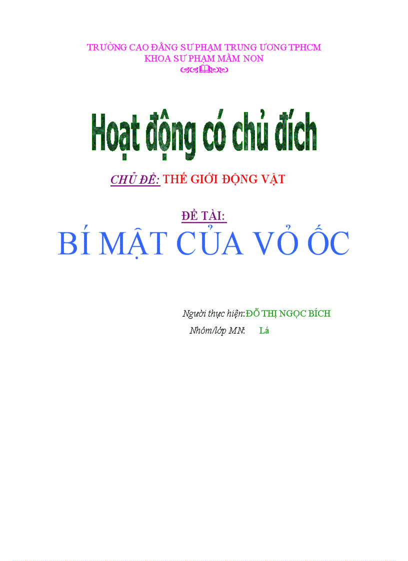 Bí mật của vỏ ốc