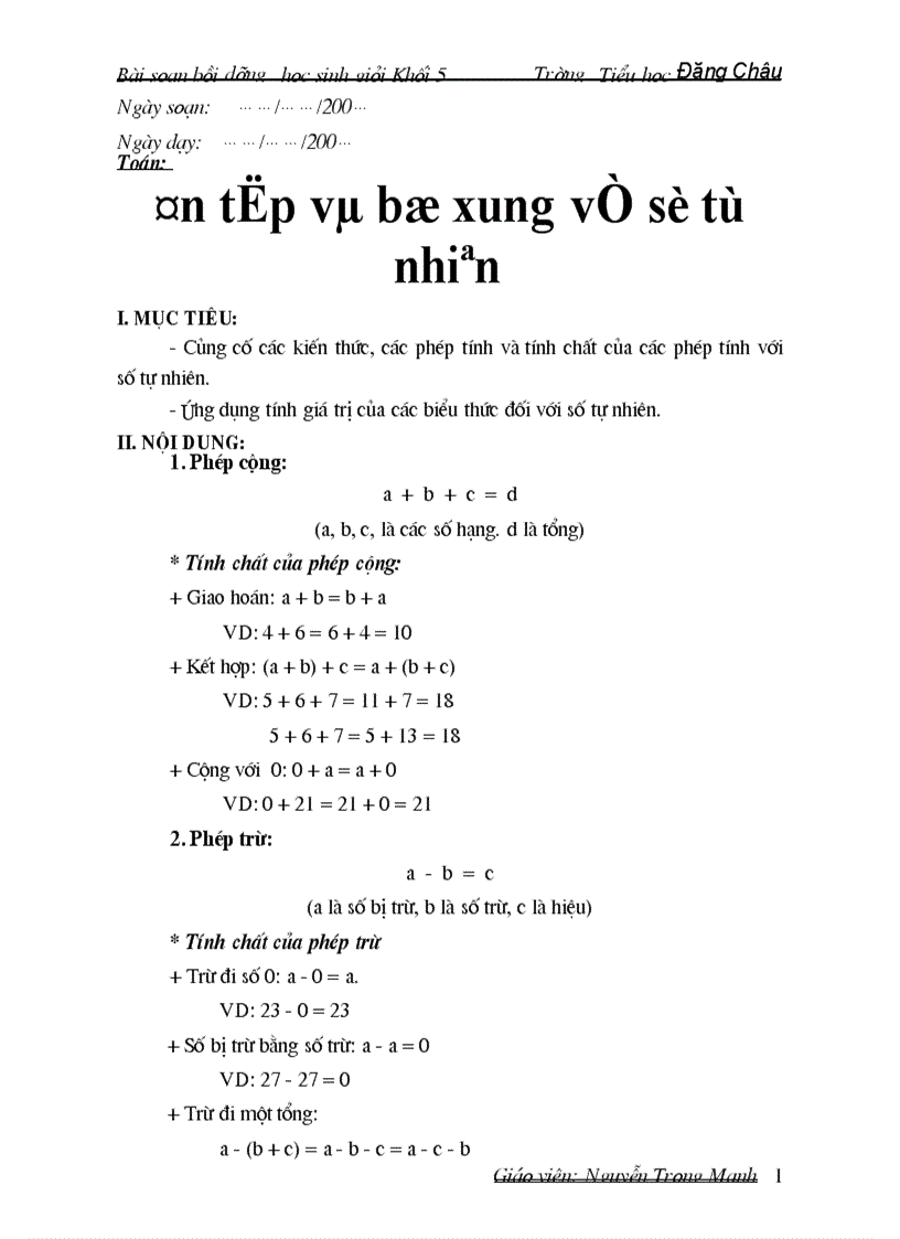 Giao an boi duong hs gioi tron bo